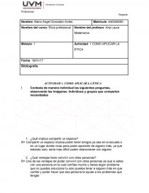 Contesta de manera individual las siguientes preguntas, observando las imágenes. Página 1