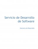 Cliente solicita un servicio de desarrollo de software abocado a los proyectos del Departamento de Sistemas que considere necesario