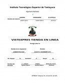PROYECTO TIENDA EN LINEA Instituto Tecnológico Superior de Tantoyuca