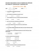 ENCUESTA PARA MEDIR EL NIVEL DE INGRESO DEL MERCADO DEL PRODUCTO “EMPANACHAS” ELABORADO POR TOLENTINO PERU