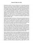 Un nuevo gran Ensayo El Origen de la Vida