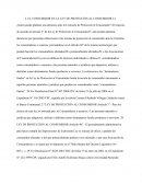 EL CONSUMIDOR EN LA LEY DE PROTECCIÓN AL CONSUMIDOR