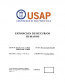 EXPOSICION DE RECURSOS HUMANOS
