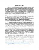 ¿Qué es la gestión educativa?