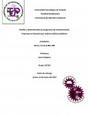 Diseño y administración de programas de mantenimiento