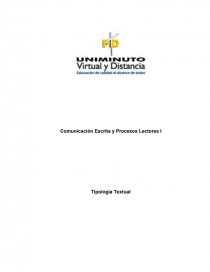 Comunicación Escrita y Procesos Lectores. Página 1