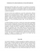 Limitaciones de la cultura hondureña en el desarrollo hondureño