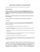 El presente ensayo tratará de analizar la eficacia operacional y la estrategia