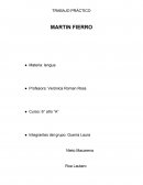 TRABAJO PRÁCTICO - LITERATURA GAUCHESCA