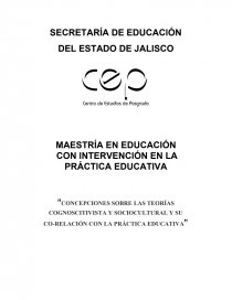 CONCEPCIONES SOBRE LAS TEORÍAS COGNOSCITIVISTA Y SOCIOCULTURAL Y SU CO-RELACIÓN CON LA PRÁCTICA EDUCATIVA. Página 1