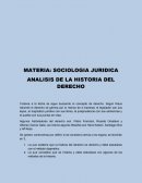 ANALISIS DE LA HISTORIA DEL DERECHO