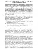 RENTA – ACTUAL LEY SOBRE IMPUESTO A LA RES