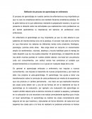 Reflexión de proceso de aprendizaje en enfermería