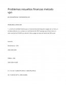 Problemas resueltos finanzas metodo vpn