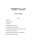 EL PLAN DE TRABAJO DE MANTENIMIENTO LT 138 KV NOV 2014