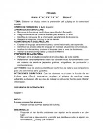 PLANEACION QUINTO GRADO BLOQUE 5 TRIPTICOS. Página 1