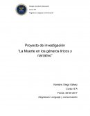 La Muerte en los géneros liricos y narrativo