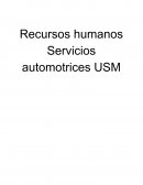 Recursos humanos - Servicios automotrices USM
