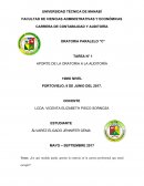 APORTE DE LA ORATORIA A LA AUDITORÍA