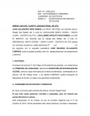 Modelo de excepcion de naturaleza