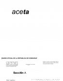 DIARIO OFICIAL DE LA REPUBLICA DE HONDURAS