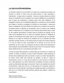 LA EDUCACIÓN MODERNA.