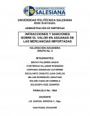 VALORACIÓN ADUANERA - INFRACCIONES ADUANERAS