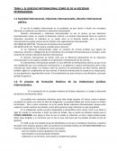 DERECHO INTERNACIONAL COMO OJ DE LA SOCIEDAD INTERNACIONAL