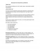 Un ejemplo de mi proyecto de vida personal y profesional