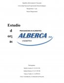 Formulación y Evaluación de Proyecto Procesadora de Alimentos Alberca, C.A.