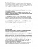 DICIPLINA EN UN GRUPO DE TRABAJO