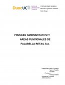 PROCESO ADMINISTRATIVO Y AREAS FUNCIONALES DE FALABELLA RETAIL S.A.
