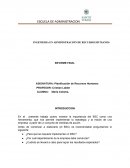 Informe de planificación de RRHH