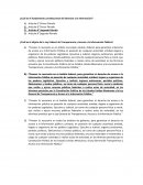 Cuestionario sobre Transparencia y Acceso a la Información