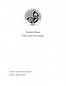 Ensayo sobre la lírica griega