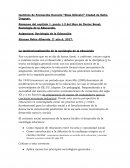 Institucionalizacion de la sociologia de la educacion Resumen