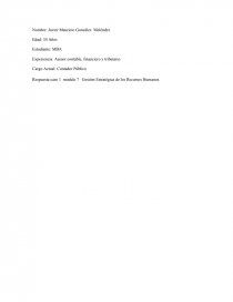 SOLUCION CASO PARCTICO GESTION ESTRATEGICA DE LOS RRHH. Página 1