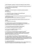 CUESTIONARIO UNIDAD II: MODO DE PRODUCCION FEUDAL