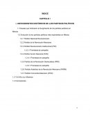 ANTECEDENTES HISTÓRICOS DE LOS PARTIDOS POLÍTICOS