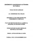 EL NUEVO DESARROLLO DE HABILIDADES DEL PENSAMIENTO COMPLEJO