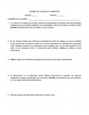EXAMEN DE CIENCIAS 5º BIMESTRE