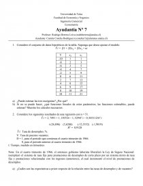 Como se Considera el conjunto de datos hipotéticos de la tabla. Suponga que desea ajustar el modelo.. Página 1