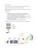Un filtro para saber l purificación del agua