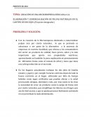 TEMA: CREACIÓN DE UNA MICROEMPRESA DEDICADA A LA