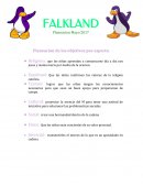 FALKLAND Planeacion de los objetivos por aspecto