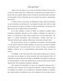 Ensayo de el ¿Para que llorar?