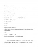 Un ejemplo de los Problemas de aplicacion