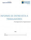 Trabajo psicología entrevista