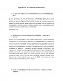 Importancia de la información financiera