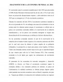 UN GRAN DIAGNOSTICO DE LA ECONOMIA MUNDIAL AL 2016